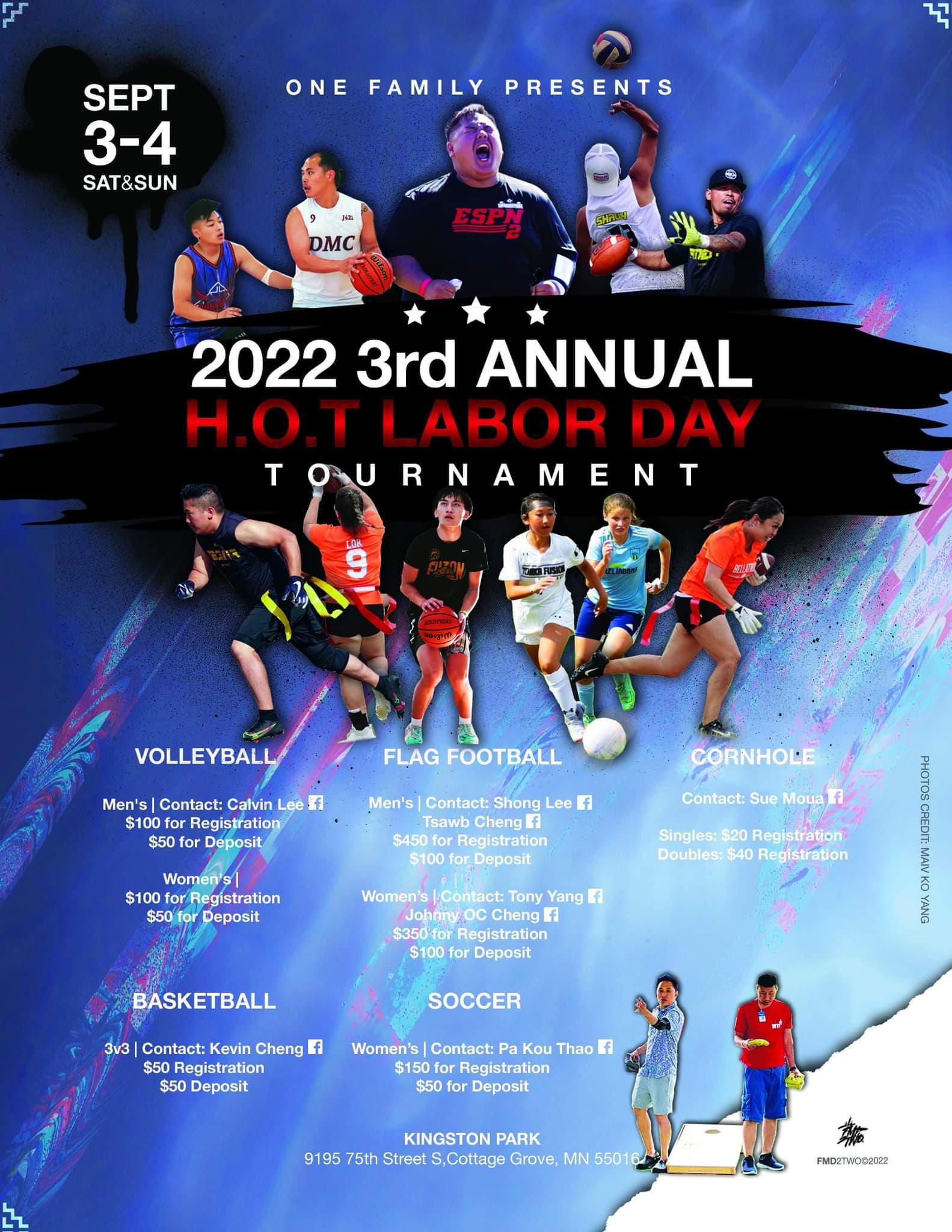 2022 3rd Annual HOT Labor Day Tournament TourneyFlow